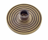 Burlington Reeded Bases to Suit Wall Mounted Doorstops Antique Brass