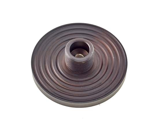 Burlington Reeded Bases to Suit Wall Mounted Doorstops Dark Bronze