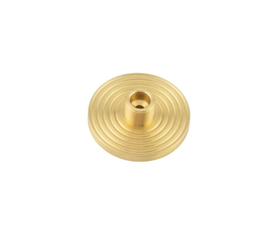 Burlington Reeded Bases to Suit Wall Mounted Doorstops Satin Brass