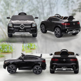 AIYAPLAY Mercedes-Benz GLC Licensed Kids Ride on Car with Remote Control, Soft Start, MP3, LED Headlights, Black