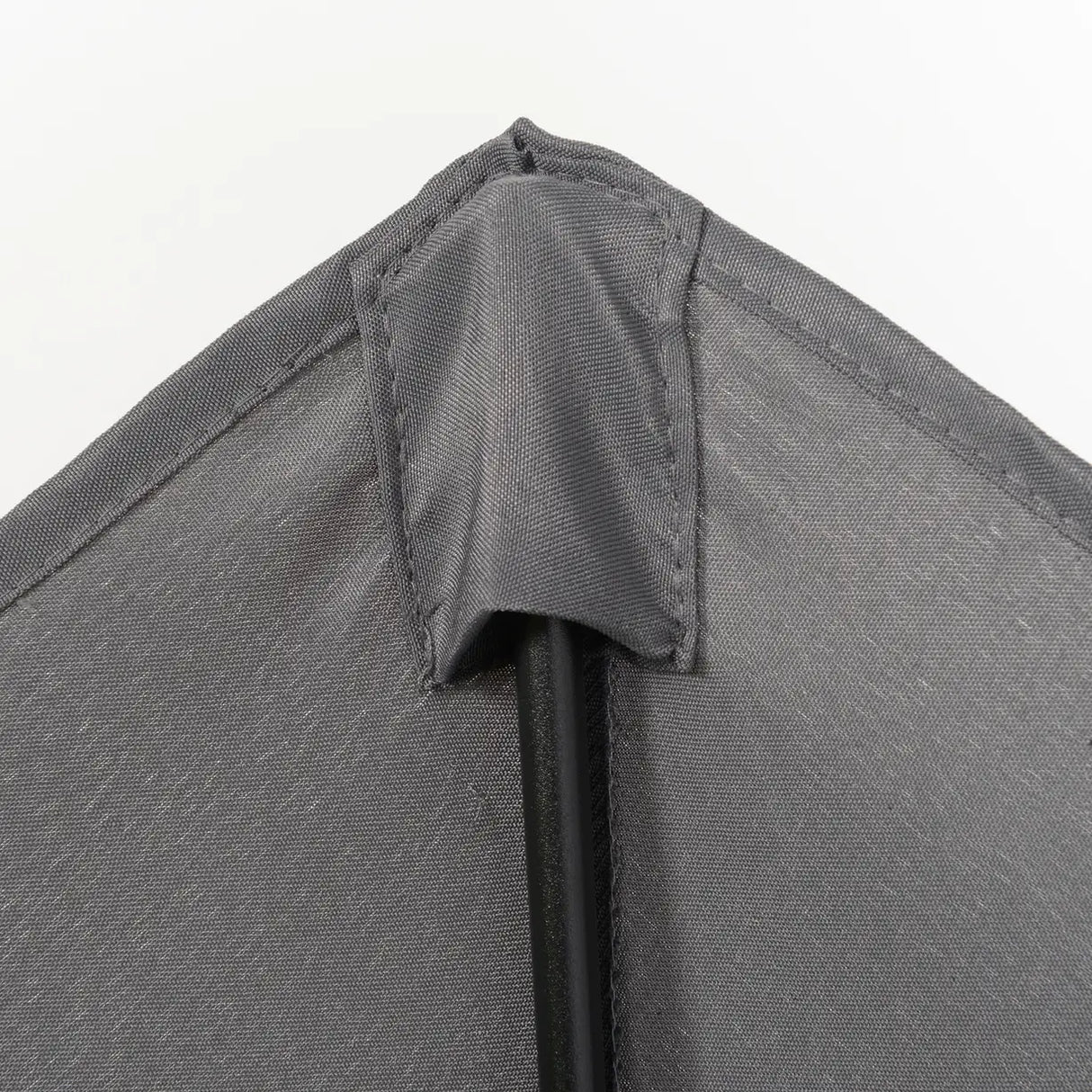 Outsunny 2m Garden Parasol Umbrella, Outdoor Sun Shade with 6 Sturdy Ribs for Balcony, Bench, Garden, Dark Grey