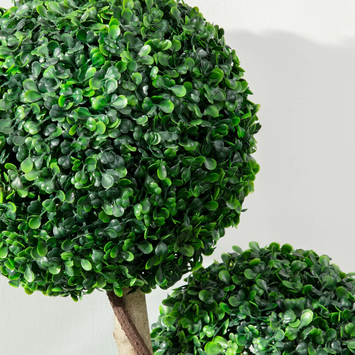HOMCOM Decorative Artificial Tree Boxwood Ball Topiary Tree in Pot Fake Plant for Home Indoor Outdoor Decor, 90 cm, Dark Green