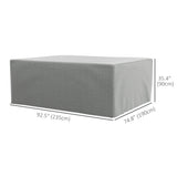 Outsunny 235 x 190 x 90 cm Large Patio Set Covers, Outdoor Garden Furniture Protection Cover Protector Waterproof Anti-UV Grey