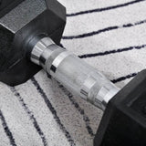 HOMCOM 2x8kg Hex Dumbbell Rubber Weights Sets Hexagonal Gym Fitness Lifting Home