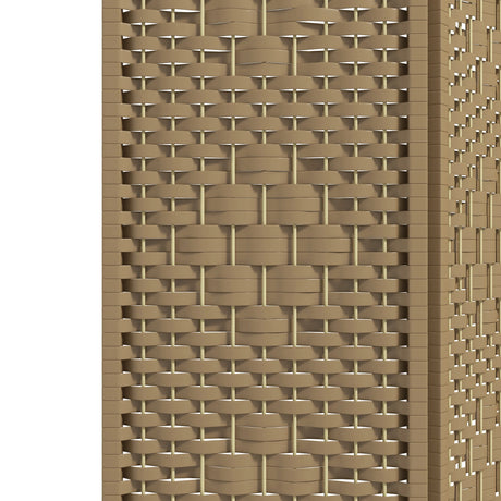 HOMCOM 3 Panel Folding Room Divider, Privacy Screen, Freestanding Paravent Partition Separator Natural Wood