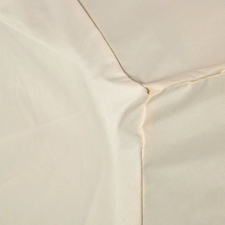 Outsunny 600D Oxford Cloth Garden Furniture Cover Waterproof, 3 Seater Sofa Protector for Patio, Outdoor, Beige, 218 x 111 x 63-101 cm