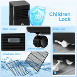 HOMCOM 8000 BTU 4-In-1 Portable Air Conditioner Unit Cooling Dehumidifying Ventilating  for Room up to 27m2, with Fan, Remote, 24H Timer, Window Mount Kit, R290, A Energy Efficiency