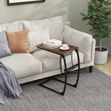 Side table with side pocket Industrial design laptop table C-shaped sofa table Coffee table