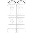 Outsunny Set of Two Spiral Anchor Garden Trellis Panels