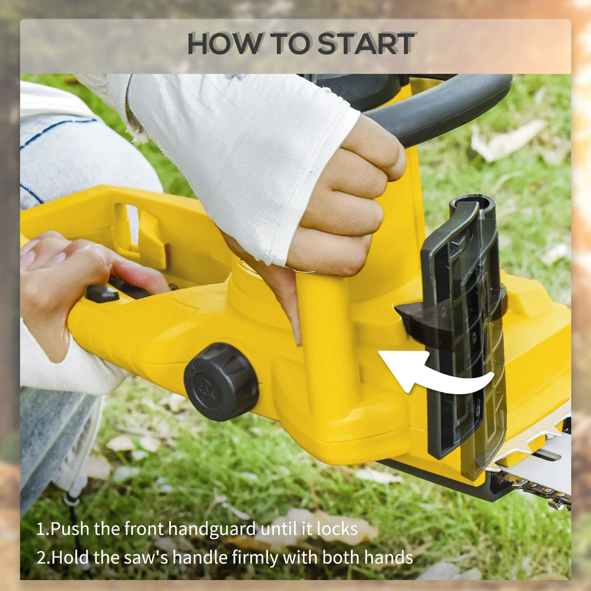 DURHAND 2000W Powerful Electric Chainsaw, 16" Aluminium Blade Portable Corded Chain Saw, 7250rpm Chain Saw for Garden Tree Pruning, 13m/s Chain Speed Auto Chain Lubrication to Cut Wood, Yellow