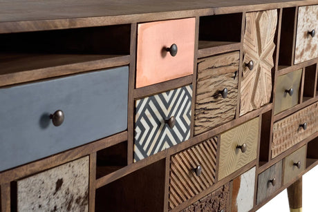 Giner and Colomer - Mango Wood Sideboard With 11 Drawers & 2 Doors