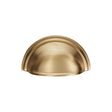 VICTORIAN CUP PULL 76MM C/C - SATIN BRASS - EACH