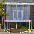 SPORTNOW 10FT Trampoline Spring Cover, Plastic Trampoline Pad Replacement with Elastic Cord, Waterproof, UV Resistant and Tear-Resistant, Pink