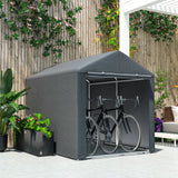 Outsunny 2.2 x 1.6 m Outdoor Storage Tent, with Accessories - Dark Grey