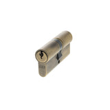 AGB Euro Profile 5 Pin Double Cylinder Keyed Alike 35-35mm (70mm) - Matt Antique Brass - Each