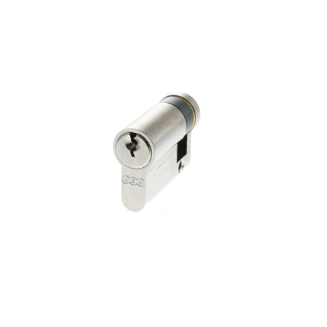 AGB Euro Profile 5 Pin Single Cylinder 35-10mm (45mm) - Polished Chrome - Each