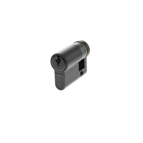 AGB Euro Profile 5 Pin Single Cylinder 30-10mm (40mm) - Matt Black - Each