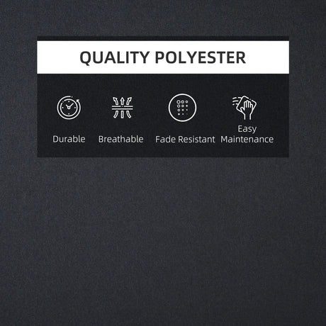 Outsunny Garden Sun Lounger Cushion Replacement Soft Sunbed Reclining Chair Relaxer Pad with Pillow, Cushion ONLY - Black