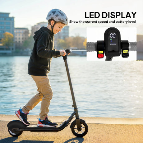 SPORTNOW Electric Scooter for Kids, with LED Display, Green