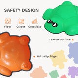 AIYAPLAY 6-Piece Balance Stepping Stones with Non-Slip Edge, Indoor Outdoor Obstacle Courses for Ages 3-8 Years, Multicoloured