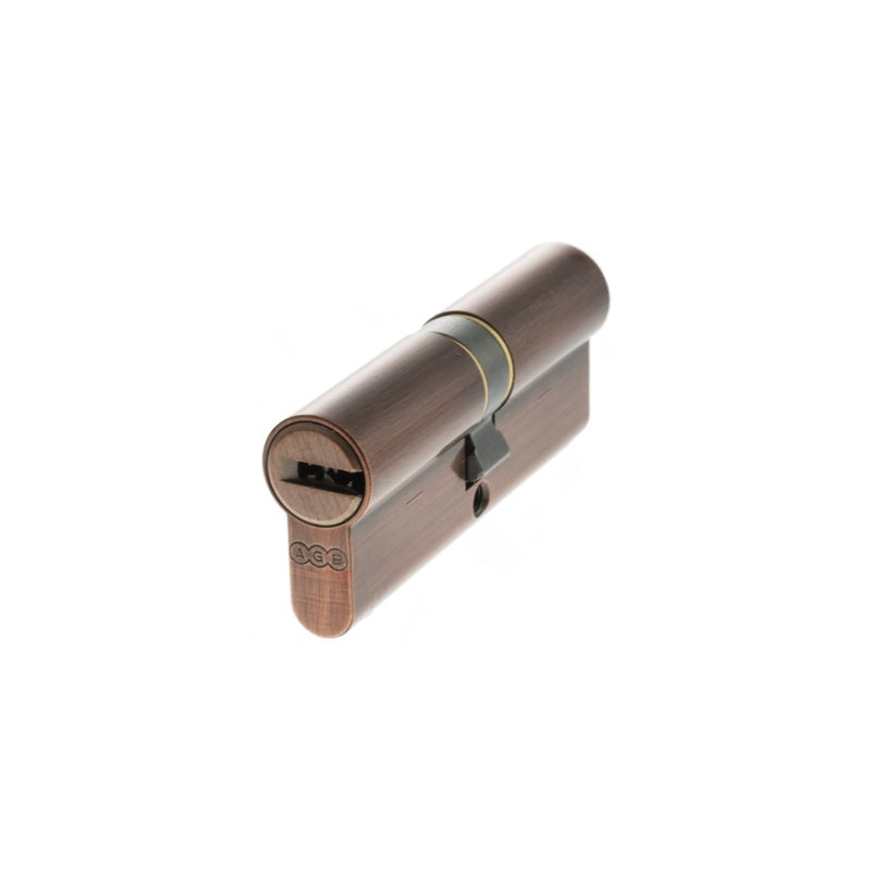 AGB Euro Profile 15 Pin Double Cylinder 40-40mm (80mm) - Copper - Each