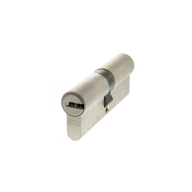 AGB Euro Profile 15 Pin Double Cylinder 40-40mm (80mm) - Satin Nickel - Each