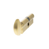 AGB Euro Profile 15 Pin Cylinder Key to Turn 40-40mm (80mm) - Satin Brass - Each