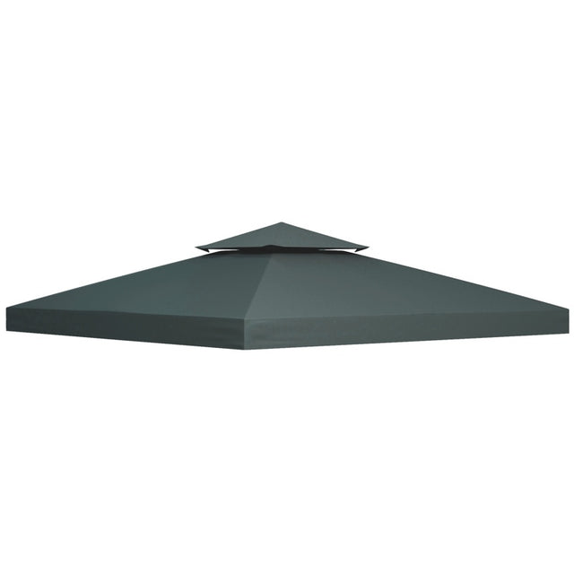 Outsunny Gazebo Roof Replacement, for 3 x 3(m) Frames - Grey