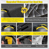 600L Car Roof Bag for All Vehicles with/without Racks-Black