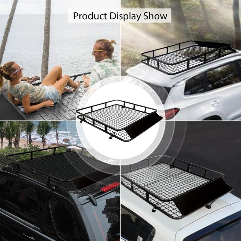 Car Roof Rack with Wind Shield for SUV & Truck Cars