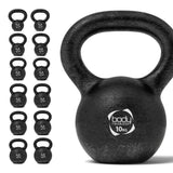 Body Revolution Cast Iron Kettlebell - Anti-Roll Design, Comfort Handle, Available from 2kg to 28kg for Home and Gym Workouts  14kg