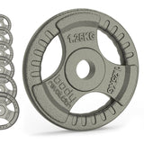 Cast Iron Weight Plates 1" Standard Tri Grip Pairs 2 x 2.5kg