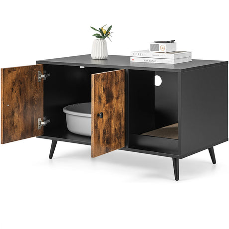 Modern Hidden Cat Litter Box Furniture for Indoor Cats