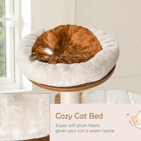 Multi-Level Cat Activity Tree with Sisal-Covered Scratching Posts for Cats