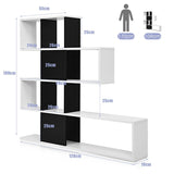 5-Tier Ladder Style Bookshelf for Books & Collections