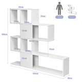 5-Tier Ladder Style Bookshelf for Books & Collections