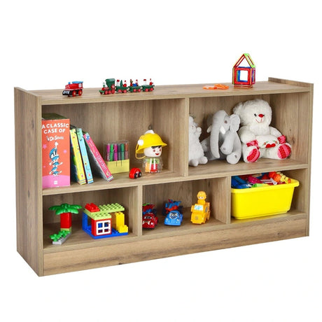 Bookcase & Toy Storage with 5 Compartments for Kids