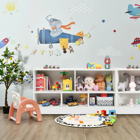 Bookcase & Toy Storage with 5 Compartments for Kids