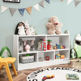 Bookcase & Toy Storage with 5 Compartments for Kids