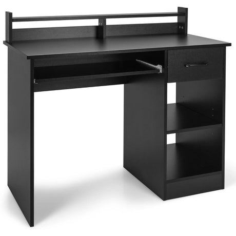 Computer Desk with 2-Tier Display Shelf for Home & Office