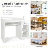 Computer Desk with 2-Tier Display Shelf for Home & Office