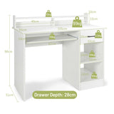 Computer Desk with 2-Tier Display Shelf for Home & Office