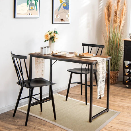 Modern Simple Style Study Writing Desk Computer Desk with Heavy Duty Steel Frame