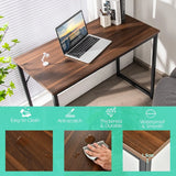 Modern Simple Style Study Writing Desk Computer Desk with Heavy Duty Steel Frame