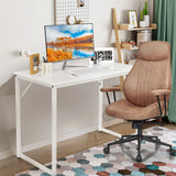 Modern Simple Style Study Writing Desk Computer Desk with Heavy Duty Steel Frame