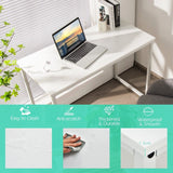Modern Simple Style Study Writing Desk Computer Desk with Heavy Duty Steel Frame