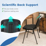 Office Chair with Metal Frame and Padded Cushions for Conference Room-Set of 2
