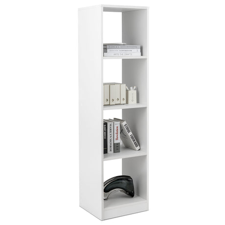 5-Tier Freestanding Bookshelf with 4 Open Cubes for Living Room