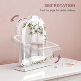 HOMCOM 33 x 44.5cm LED Vanity Mirror - White