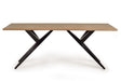 Giner and Colomer  Dining Table Crafted In Acacia Wood With Metal Base